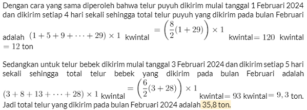 pembahasan soal aritmetika sosial