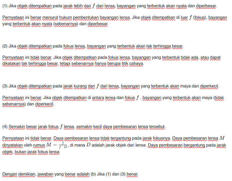 contoh soal fisika utbk