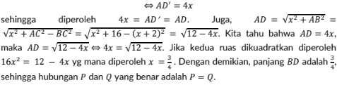 pembahasan soal geometri