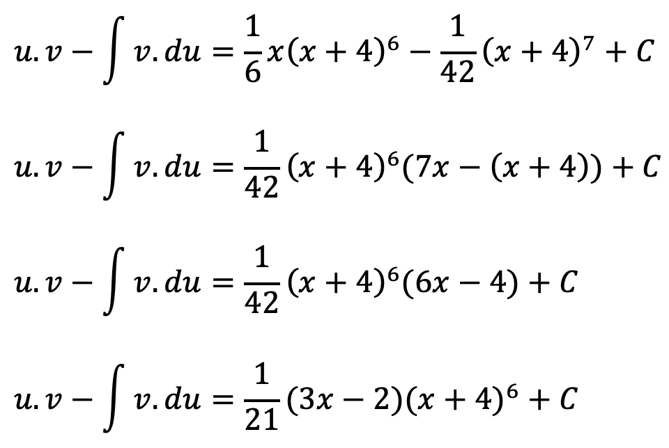 pembahasan soal integral parsial