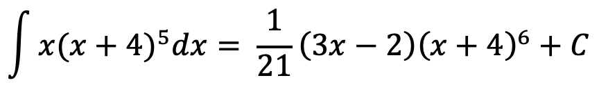 pembahasan soal integral parsial