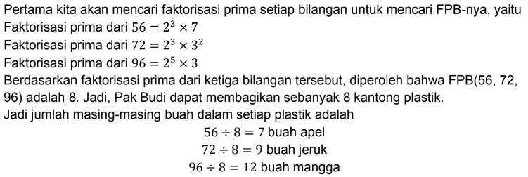 pembahasan soal pola bilangan